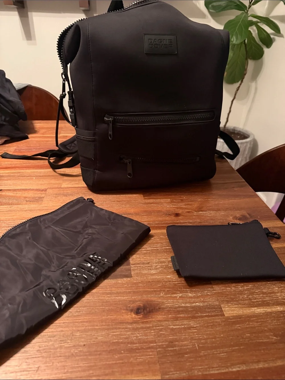 Dagne Dover Black Baby Bag Backpack